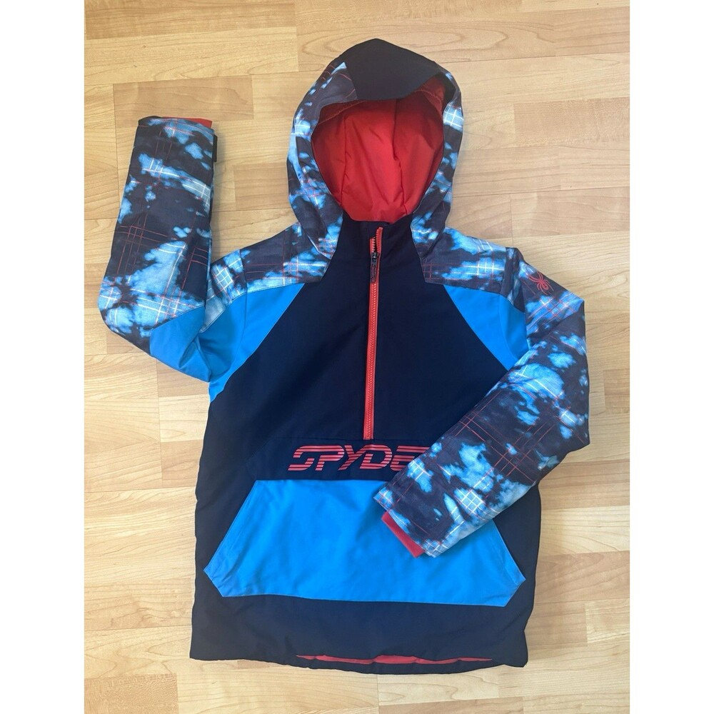 Spyder Boy’s Jasper Anorak Ski Jacket Hooded Size 12